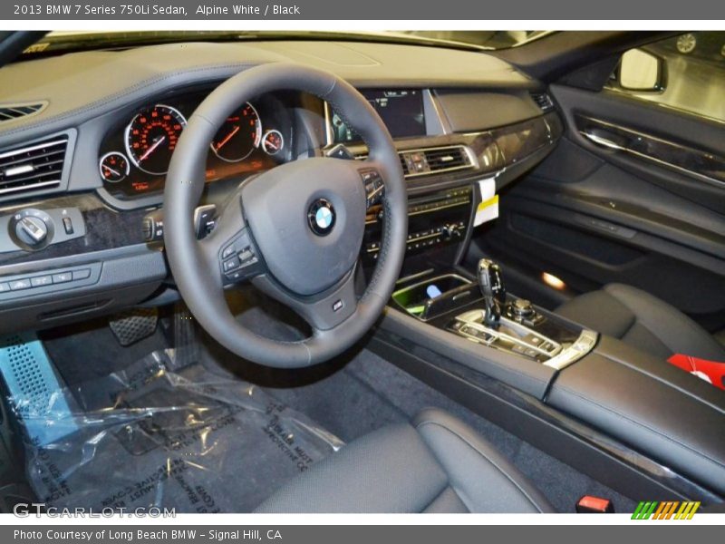 Alpine White / Black 2013 BMW 7 Series 750Li Sedan