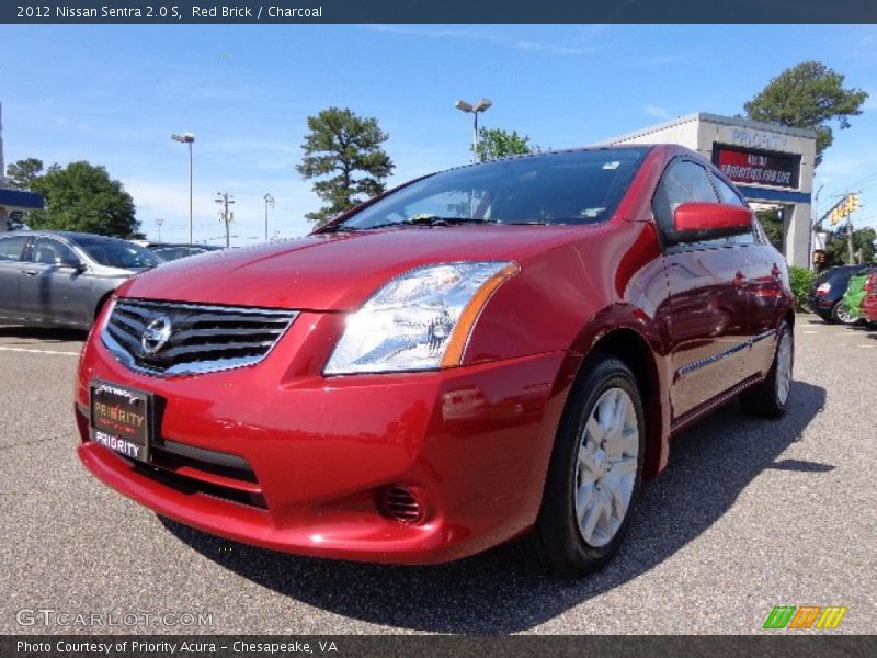 Red Brick / Charcoal 2012 Nissan Sentra 2.0 S