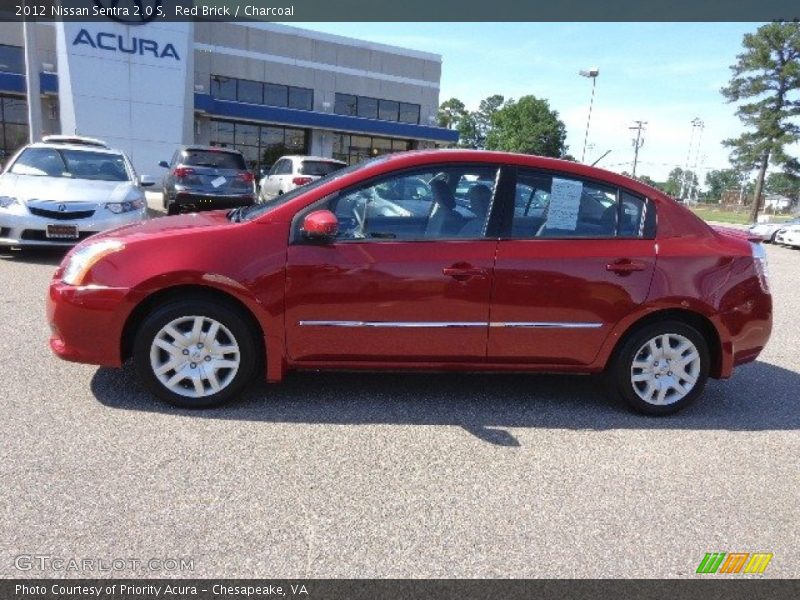 Red Brick / Charcoal 2012 Nissan Sentra 2.0 S