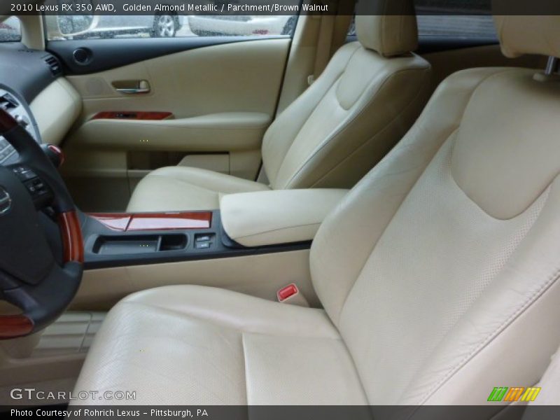 Golden Almond Metallic / Parchment/Brown Walnut 2010 Lexus RX 350 AWD