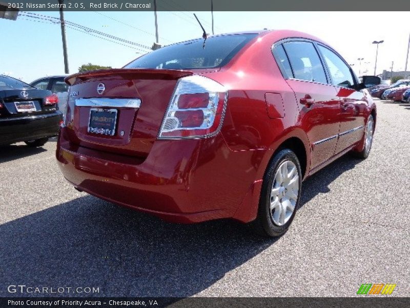 Red Brick / Charcoal 2012 Nissan Sentra 2.0 S