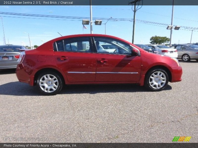 Red Brick / Charcoal 2012 Nissan Sentra 2.0 S