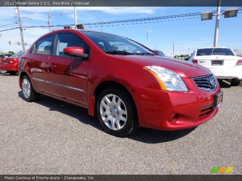 Red Brick / Charcoal 2012 Nissan Sentra 2.0 S