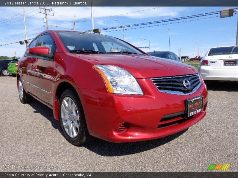 Red Brick / Charcoal 2012 Nissan Sentra 2.0 S