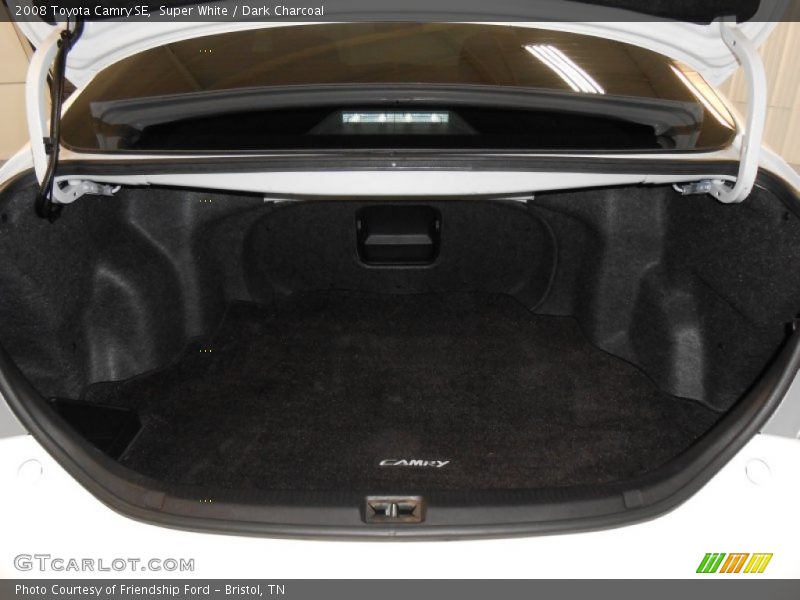 Super White / Dark Charcoal 2008 Toyota Camry SE