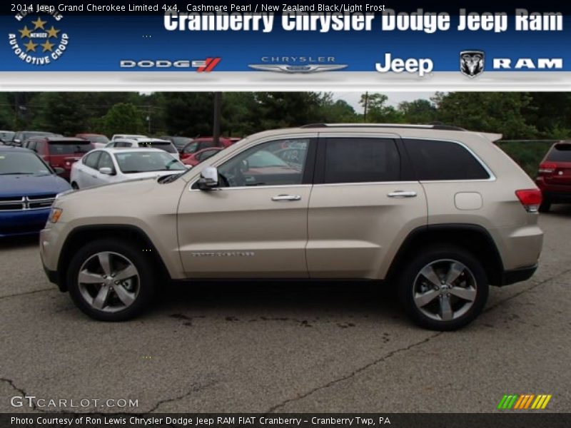 Cashmere Pearl / New Zealand Black/Light Frost 2014 Jeep Grand Cherokee Limited 4x4
