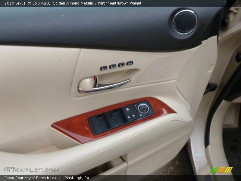 Golden Almond Metallic / Parchment/Brown Walnut 2010 Lexus RX 350 AWD