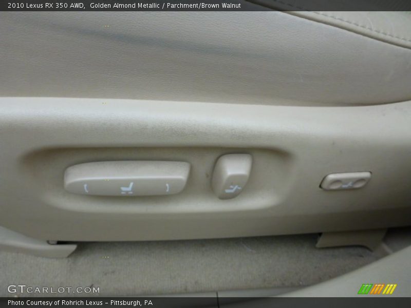 Golden Almond Metallic / Parchment/Brown Walnut 2010 Lexus RX 350 AWD