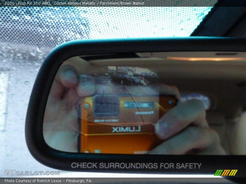Golden Almond Metallic / Parchment/Brown Walnut 2010 Lexus RX 350 AWD