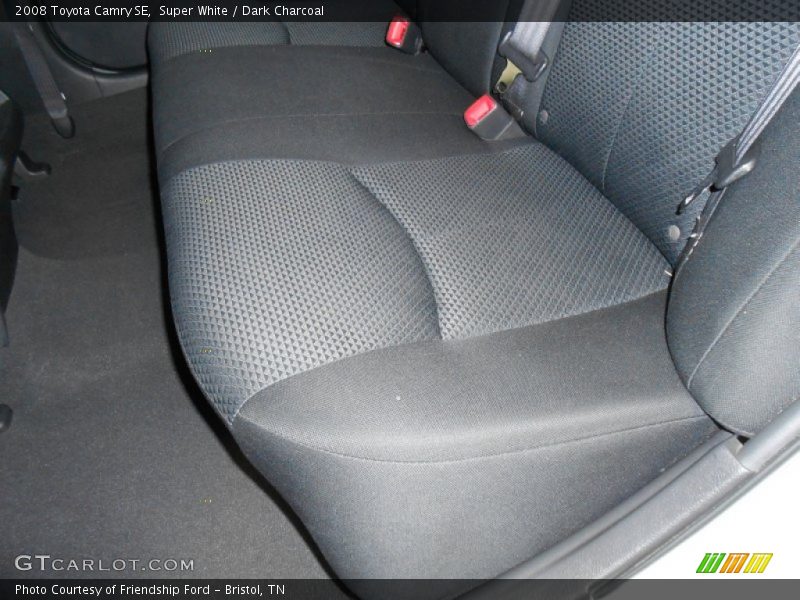 Super White / Dark Charcoal 2008 Toyota Camry SE
