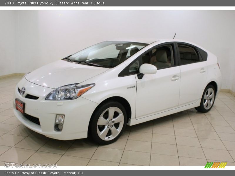 Blizzard White Pearl / Bisque 2010 Toyota Prius Hybrid V