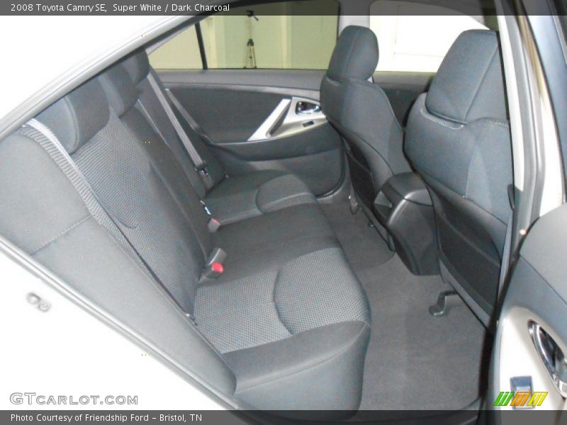 Super White / Dark Charcoal 2008 Toyota Camry SE
