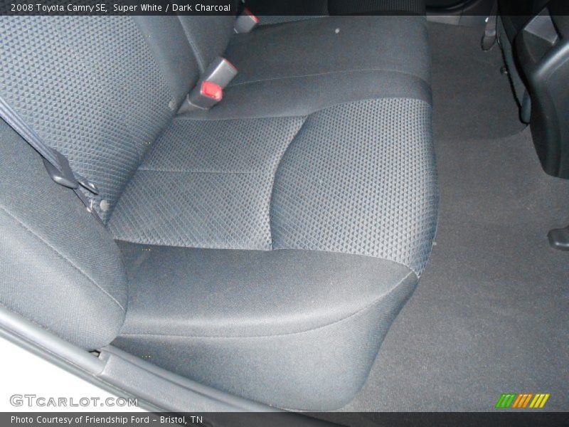 Super White / Dark Charcoal 2008 Toyota Camry SE