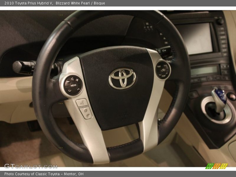 Blizzard White Pearl / Bisque 2010 Toyota Prius Hybrid V