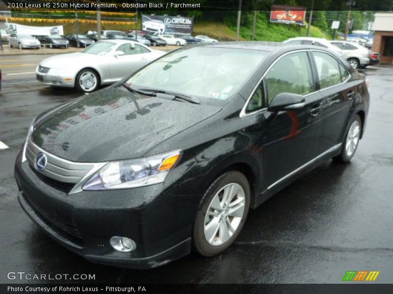 Obsidian Black / Parchment 2010 Lexus HS 250h Hybrid Premium