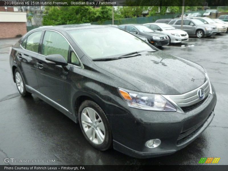 Obsidian Black / Parchment 2010 Lexus HS 250h Hybrid Premium