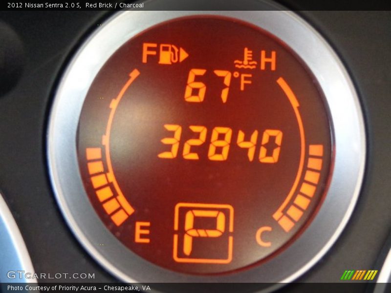 Red Brick / Charcoal 2012 Nissan Sentra 2.0 S