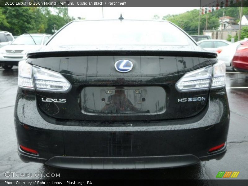 Obsidian Black / Parchment 2010 Lexus HS 250h Hybrid Premium