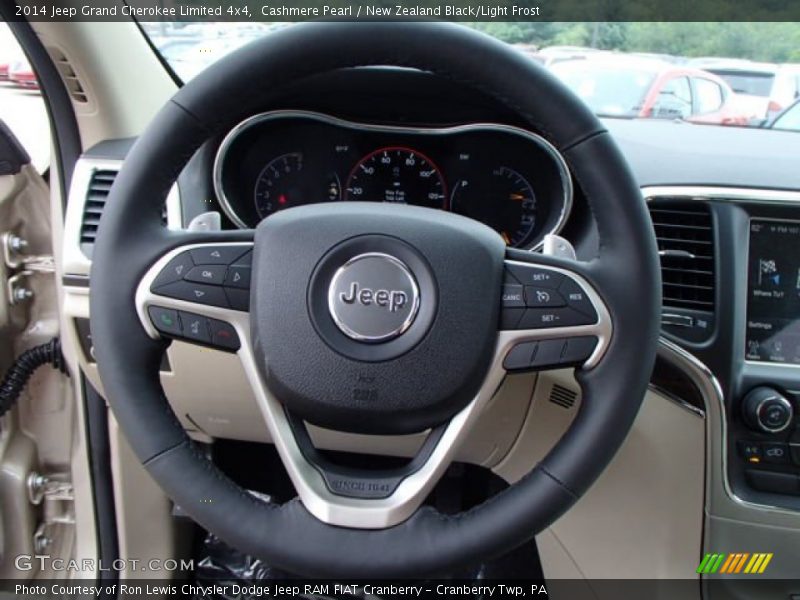 Cashmere Pearl / New Zealand Black/Light Frost 2014 Jeep Grand Cherokee Limited 4x4