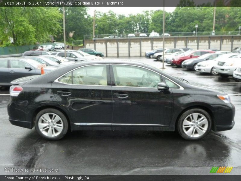Obsidian Black / Parchment 2010 Lexus HS 250h Hybrid Premium