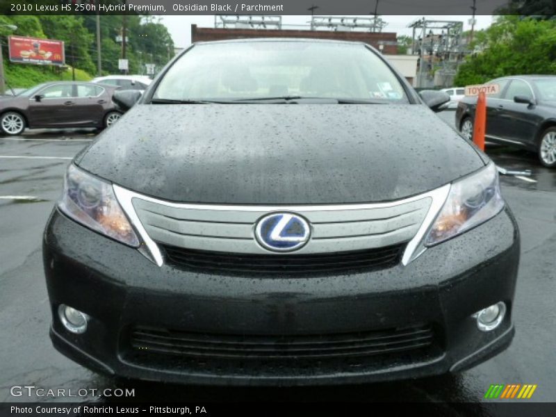 Obsidian Black / Parchment 2010 Lexus HS 250h Hybrid Premium