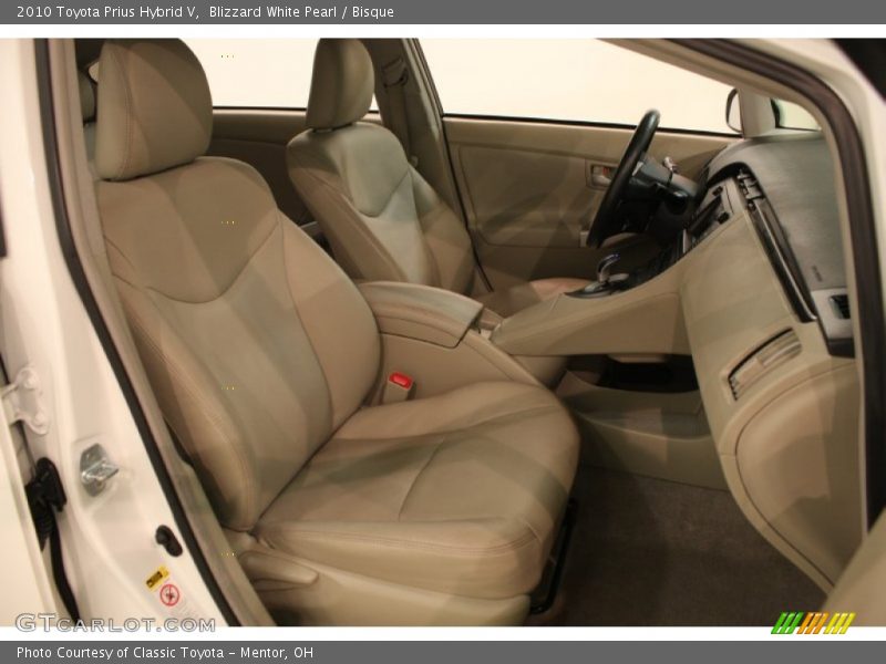 Blizzard White Pearl / Bisque 2010 Toyota Prius Hybrid V