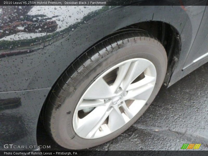 Obsidian Black / Parchment 2010 Lexus HS 250h Hybrid Premium
