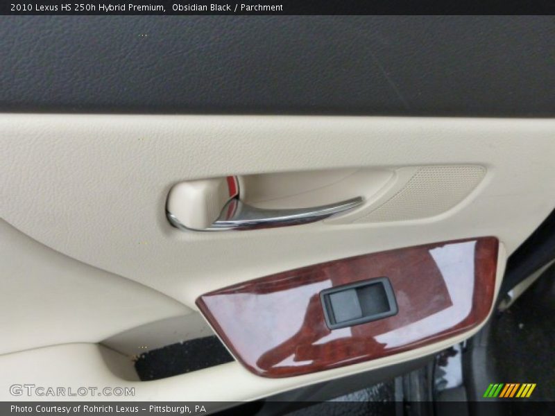 Obsidian Black / Parchment 2010 Lexus HS 250h Hybrid Premium