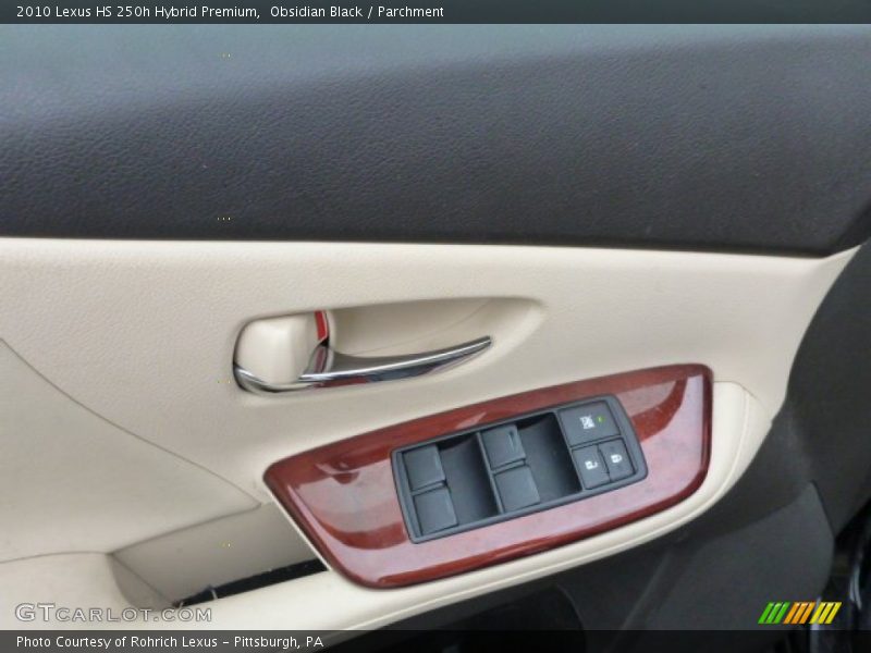 Obsidian Black / Parchment 2010 Lexus HS 250h Hybrid Premium