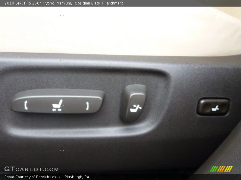 Obsidian Black / Parchment 2010 Lexus HS 250h Hybrid Premium