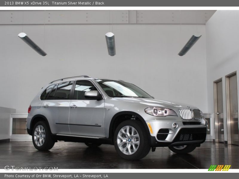 Titanium Silver Metallic / Black 2013 BMW X5 xDrive 35i