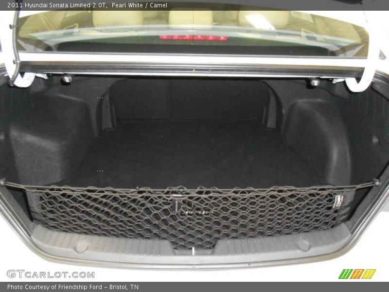 Pearl White / Camel 2011 Hyundai Sonata Limited 2.0T