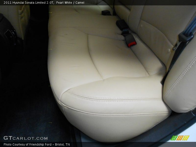 Pearl White / Camel 2011 Hyundai Sonata Limited 2.0T