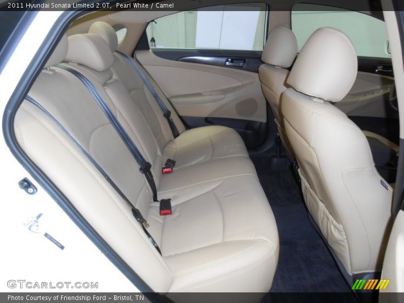 Pearl White / Camel 2011 Hyundai Sonata Limited 2.0T