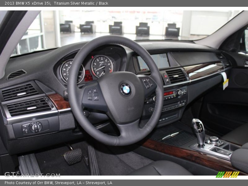 Titanium Silver Metallic / Black 2013 BMW X5 xDrive 35i