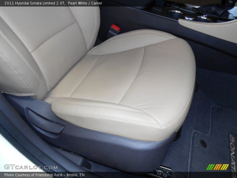 Pearl White / Camel 2011 Hyundai Sonata Limited 2.0T