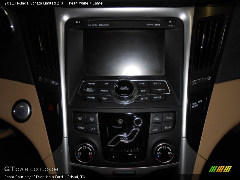 Pearl White / Camel 2011 Hyundai Sonata Limited 2.0T