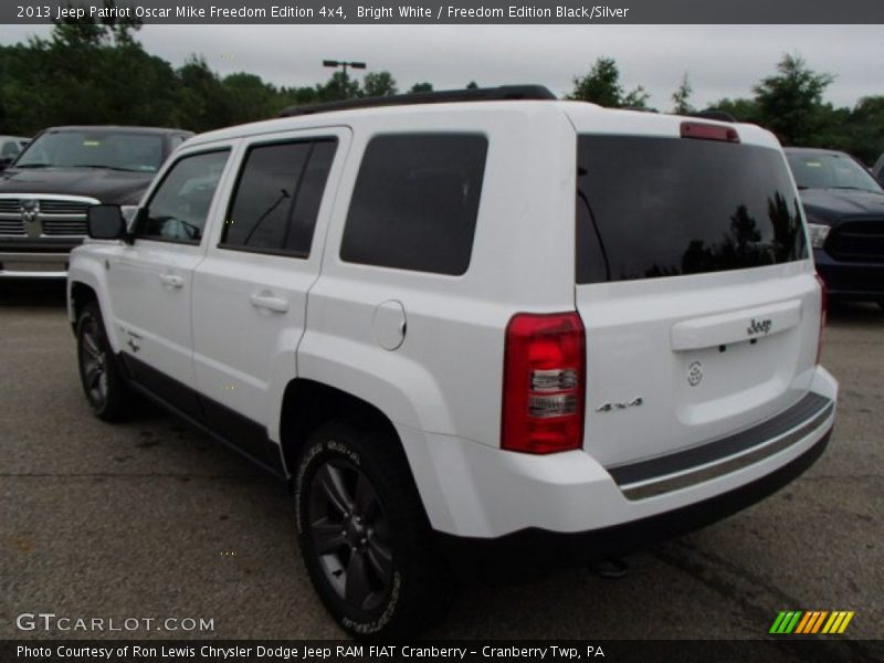 Bright White / Freedom Edition Black/Silver 2013 Jeep Patriot Oscar Mike Freedom Edition 4x4