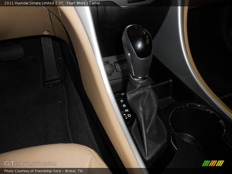 Pearl White / Camel 2011 Hyundai Sonata Limited 2.0T