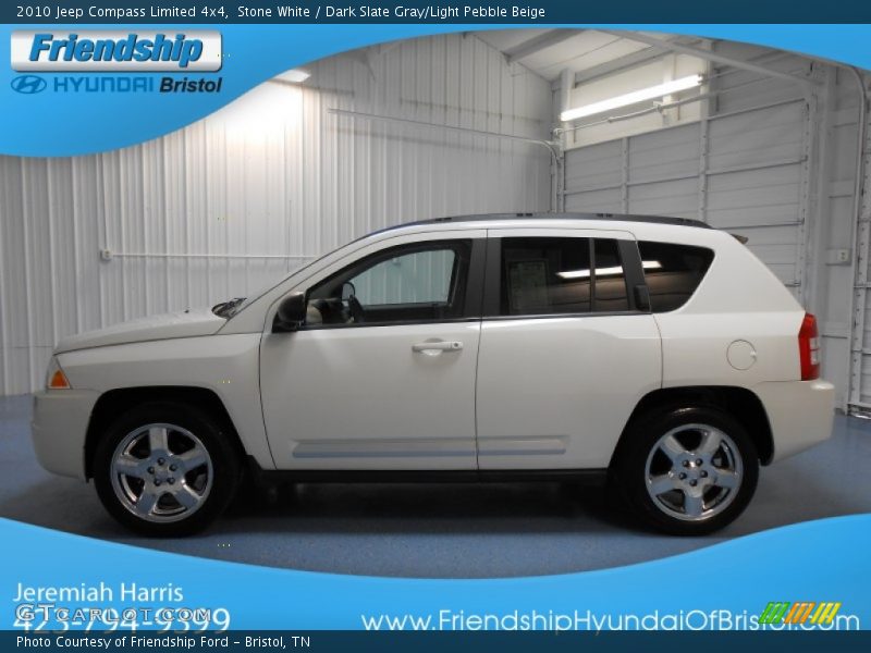 Stone White / Dark Slate Gray/Light Pebble Beige 2010 Jeep Compass Limited 4x4