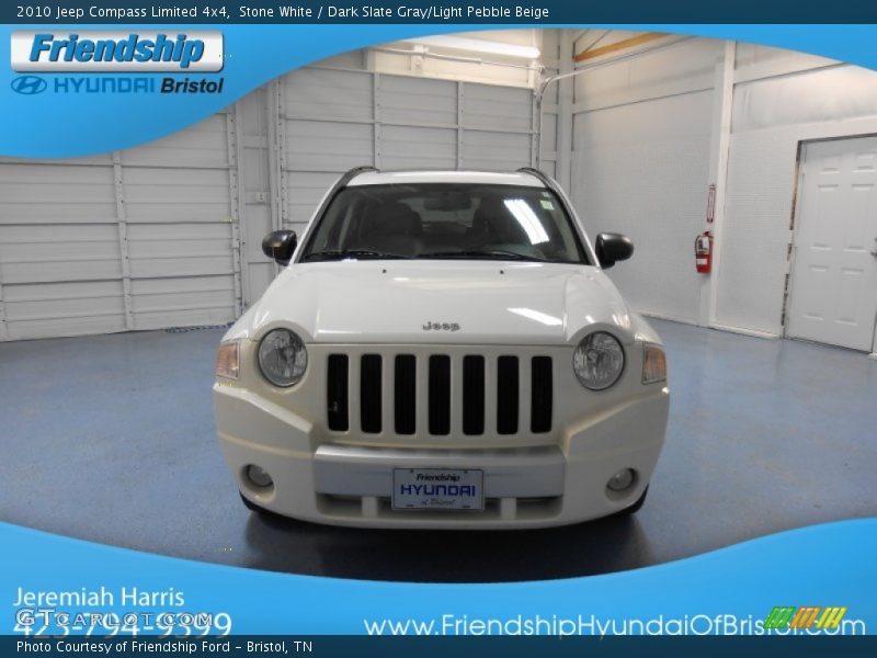 Stone White / Dark Slate Gray/Light Pebble Beige 2010 Jeep Compass Limited 4x4