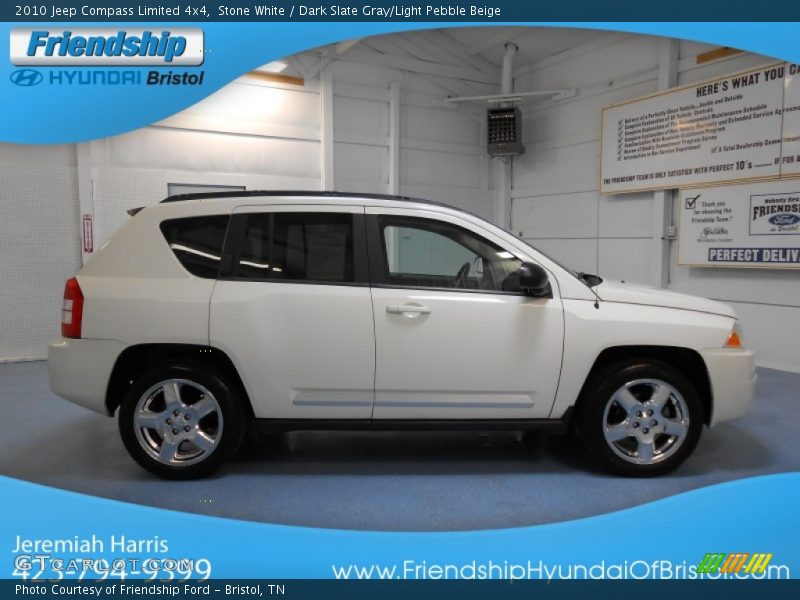 Stone White / Dark Slate Gray/Light Pebble Beige 2010 Jeep Compass Limited 4x4