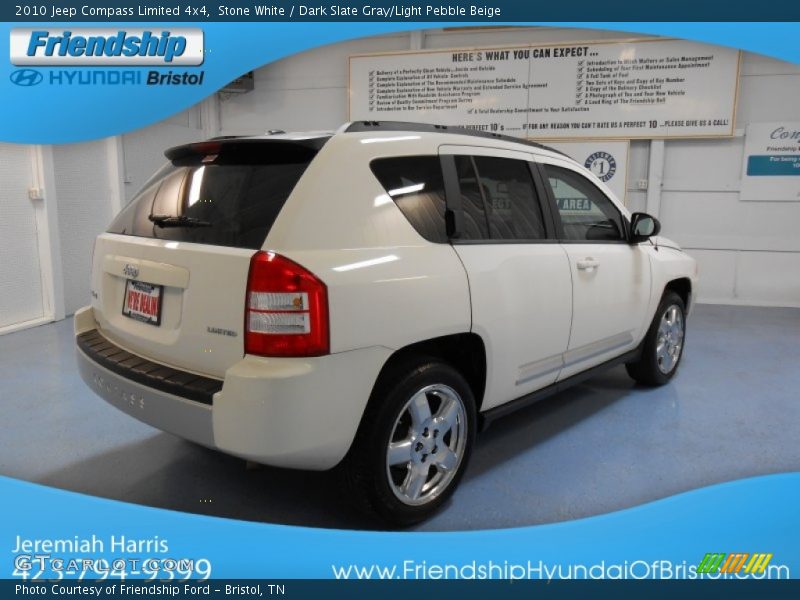 Stone White / Dark Slate Gray/Light Pebble Beige 2010 Jeep Compass Limited 4x4