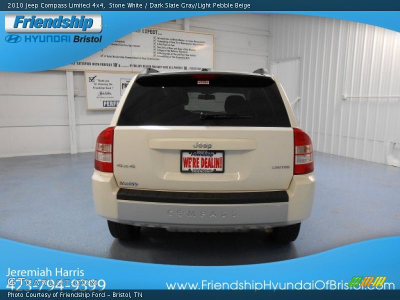 Stone White / Dark Slate Gray/Light Pebble Beige 2010 Jeep Compass Limited 4x4