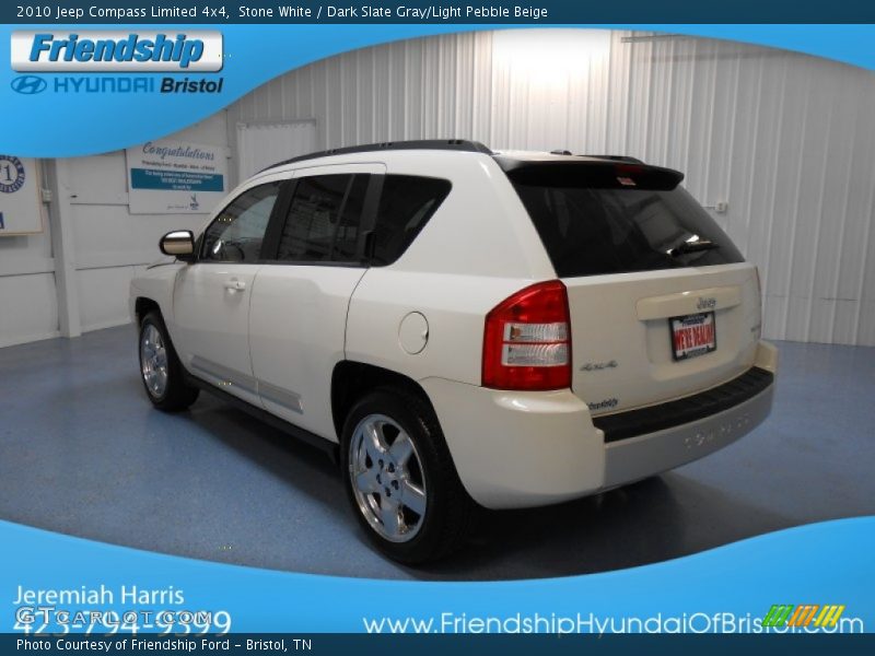 Stone White / Dark Slate Gray/Light Pebble Beige 2010 Jeep Compass Limited 4x4