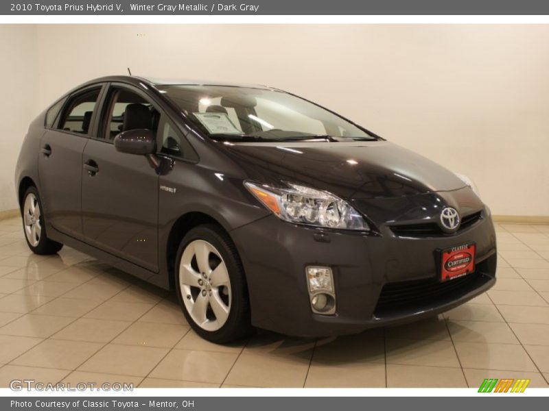 Winter Gray Metallic / Dark Gray 2010 Toyota Prius Hybrid V