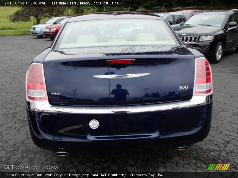 Jazz Blue Pearl / Black/Light Frost Beige 2013 Chrysler 300 AWD