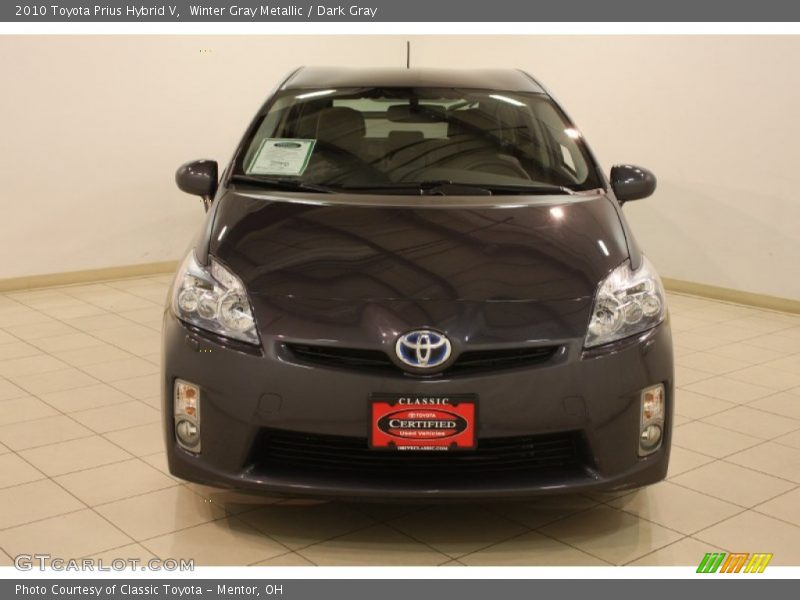 Winter Gray Metallic / Dark Gray 2010 Toyota Prius Hybrid V