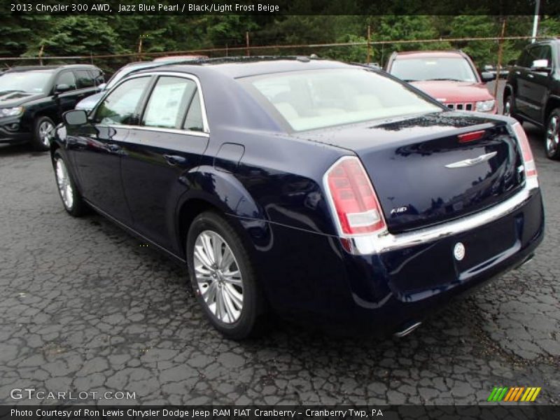 Jazz Blue Pearl / Black/Light Frost Beige 2013 Chrysler 300 AWD