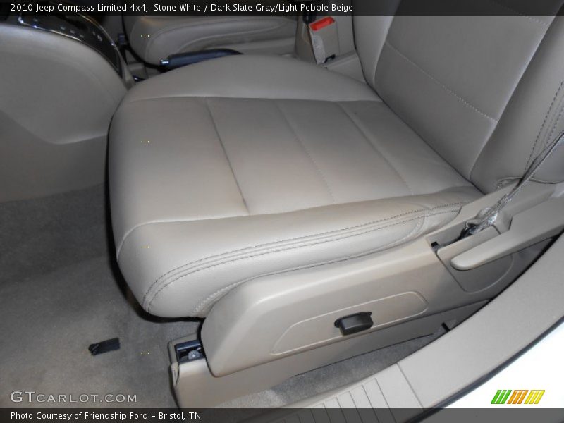 Stone White / Dark Slate Gray/Light Pebble Beige 2010 Jeep Compass Limited 4x4